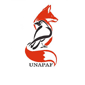 logo UNAPAF, Union Nationale des Associations de Piégeurs Agréés de France